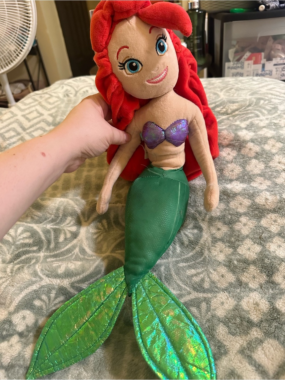 Red-Haired Green The Little Mermaid Plush Toy - Kids Toys